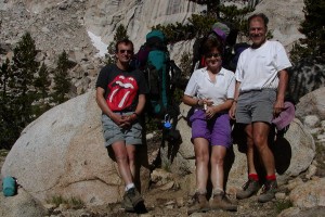 Jud, Rose & Andre in Rattlesnake Canyon