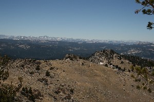 Looking back down the Sawtooth trail