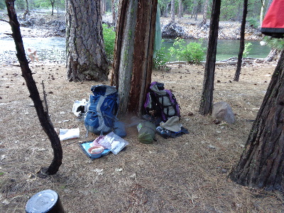 Campsite Alongside the River in Pate Valley.