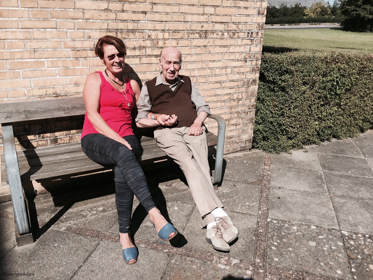 Rose and Kalle enjoying the Danish sun.