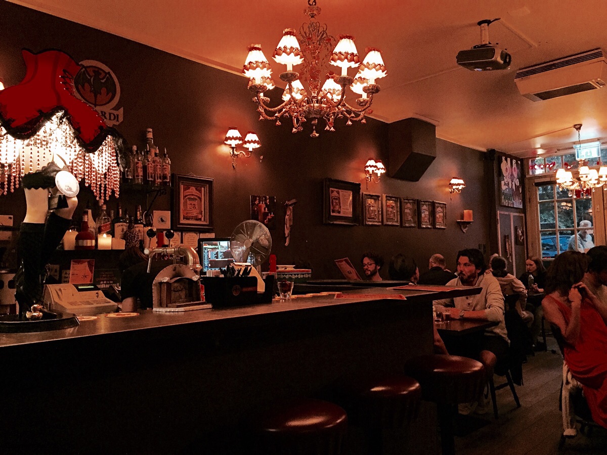 Trying to capture the ambiance inside Bij ons.