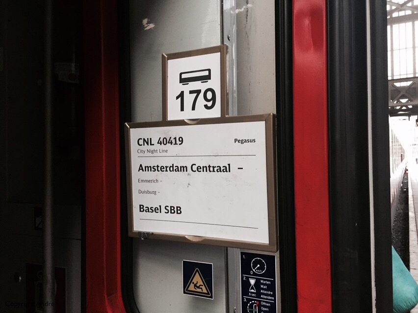 That's our carriage, #179, and its destination is Basel.
