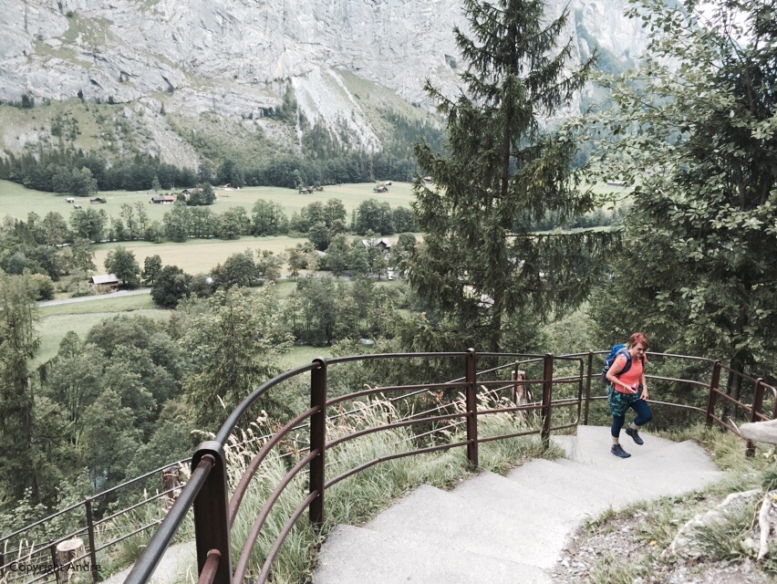 Looking out into the valley.