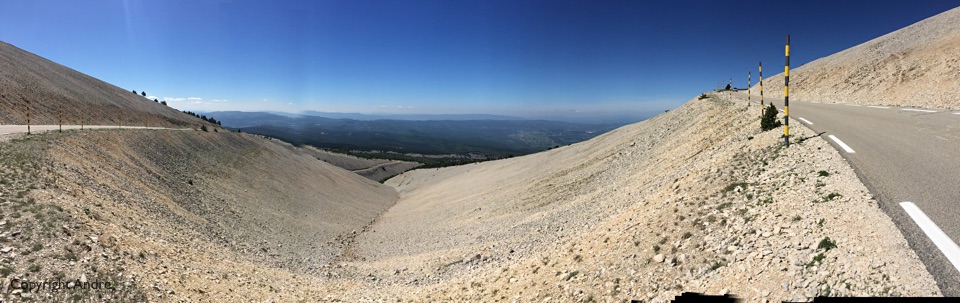 Bare limestone all around.