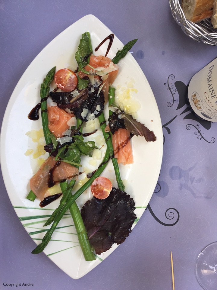 Asparagus & Salmon.