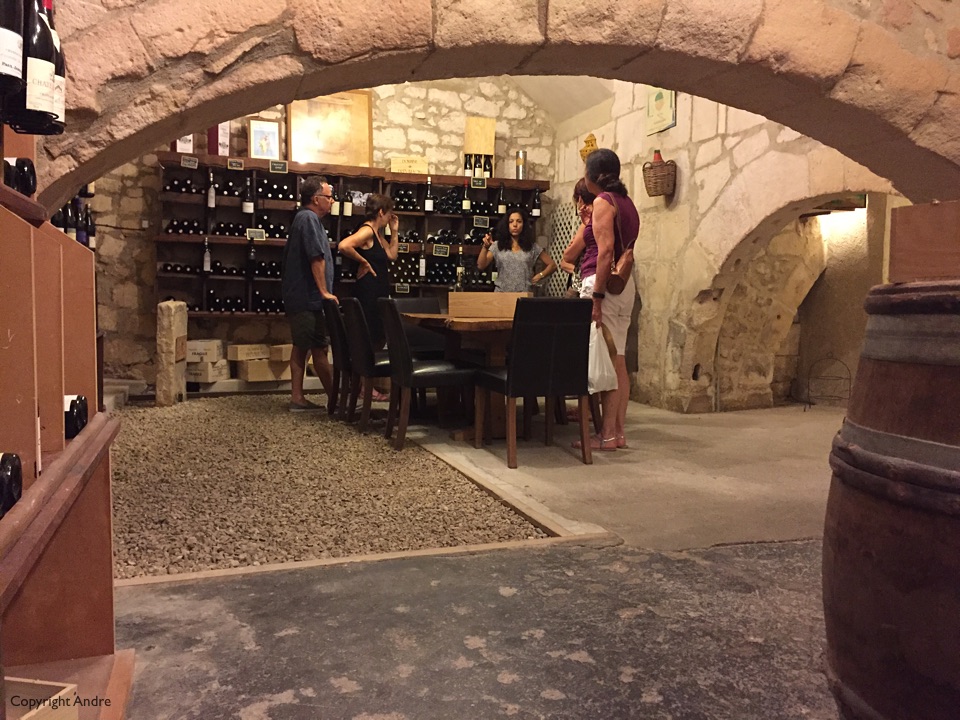 Wine cellar tour.
