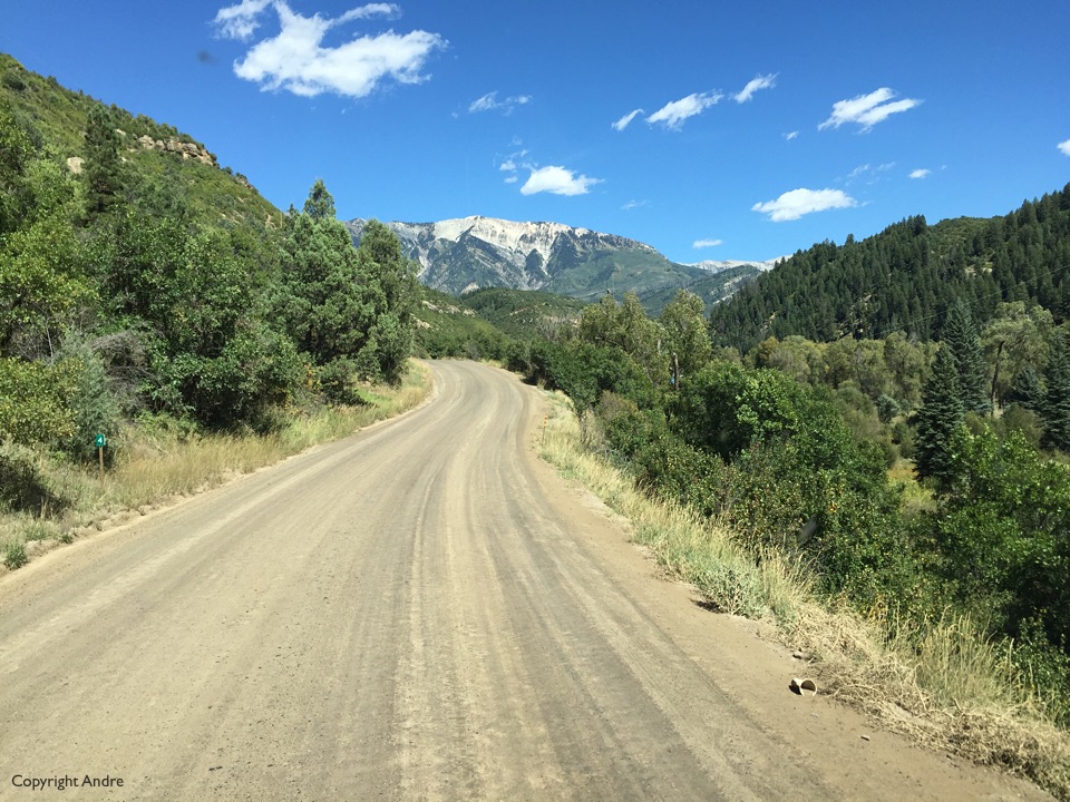 Colorado 12, a dirt road over Keblar Pass.