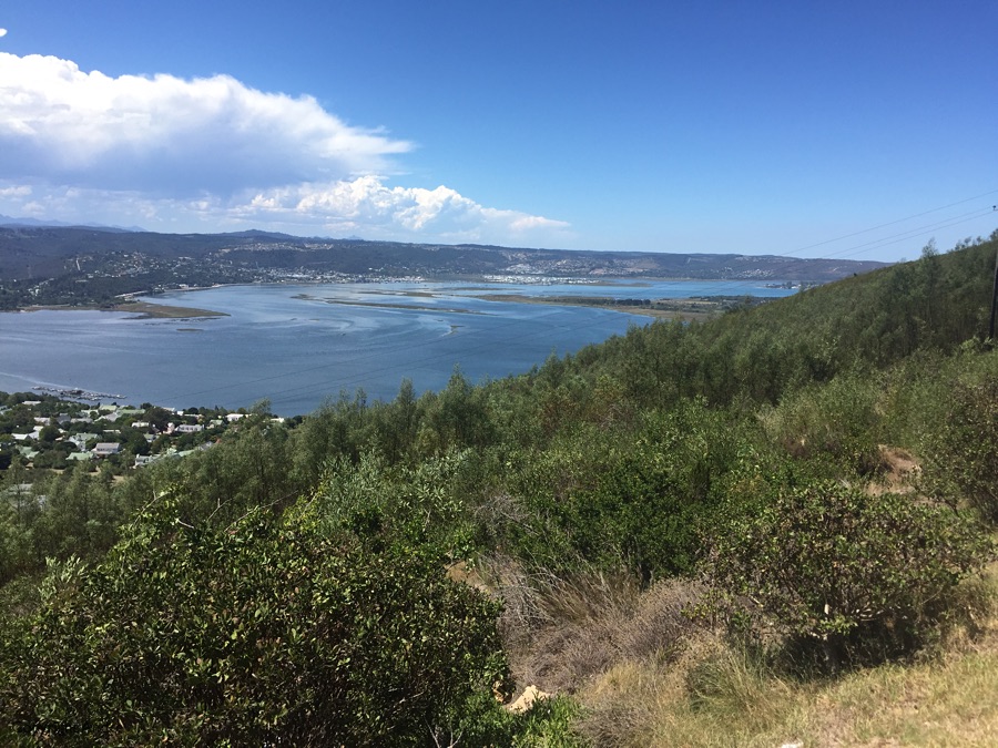 View over to the town of Knysna.